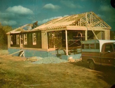 Albert Brittain home under construction