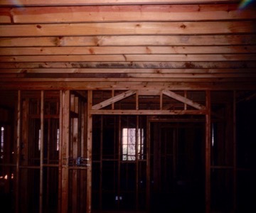 interior wooden framing